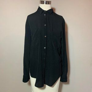 100% silk blouse, Madewell, fits size small, loose